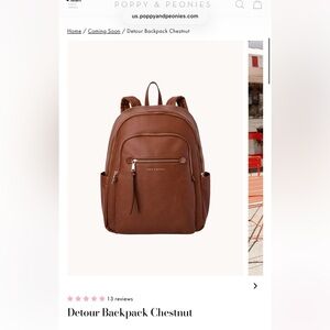 Poppy & Peonies Chestnut Backpack